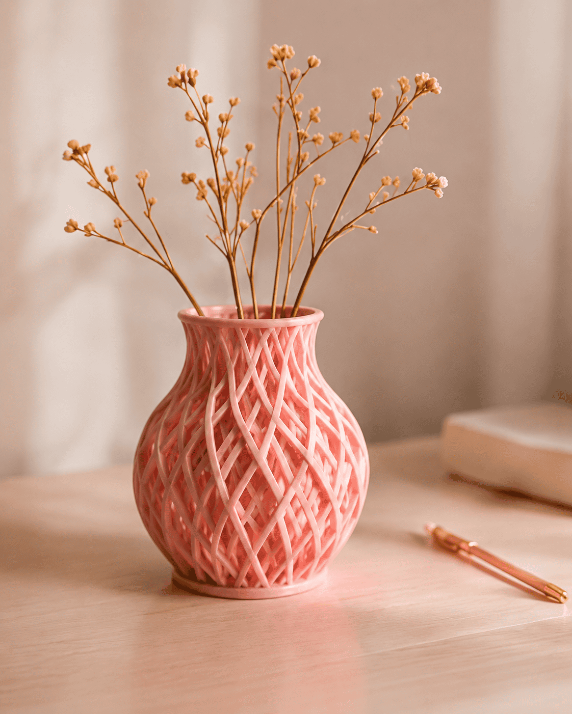 Peça decorativa feita com impressão 3D - Ateliê 3D